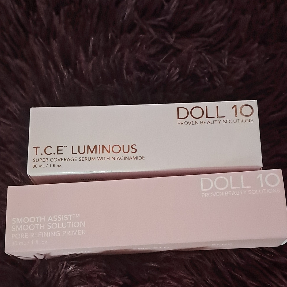 Doll 10 T.C.E. Luminous Serum w/ Niacinamide 1fl Oz & Pore Refinimg Primer 1floz